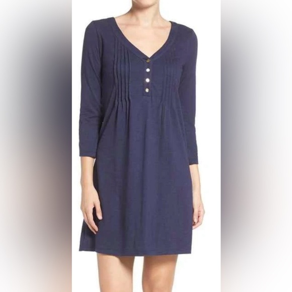 Lilly Pulitzer Dresses & Skirts - Lilly Pulitzer T-shirt Mini Dress Navy Blue Size XXS